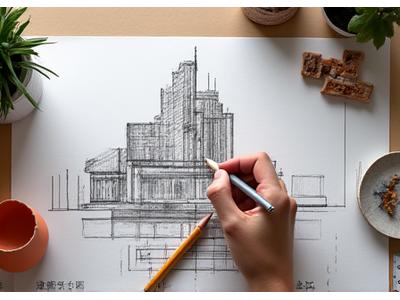 Artiste pâtissier dessinant des croquis détaillés pour un gâteau sculpté