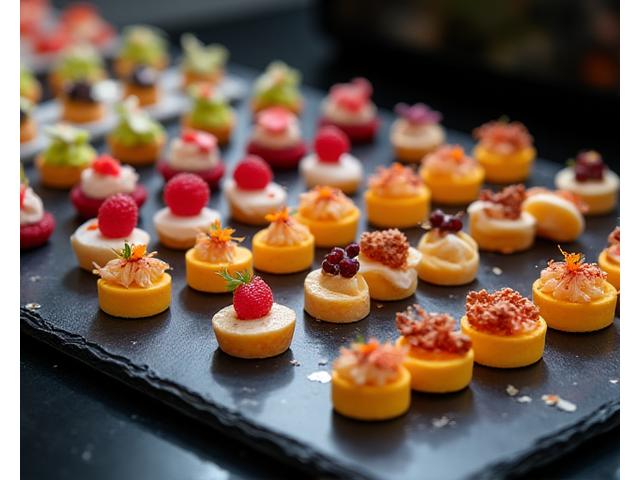 Photo d'un buffet de lancement de produit de luxe