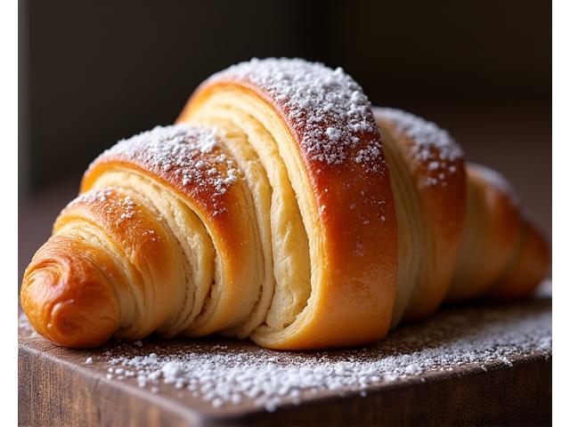 Croissant doré et feuilleté, sa texture est si parfaite qu'il est difficile de croire qu'il est végétal.